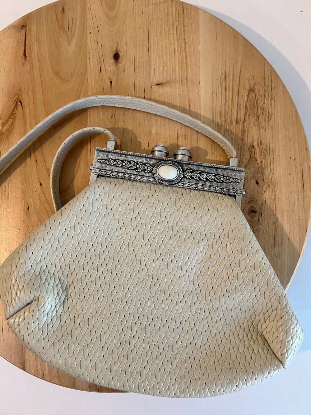 James Culver Handcrafted Moulin Rouge Woven Genuine Leather Western Shoulder Bag